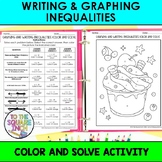 Writing & Graphing Inequalities Color & Solve Activity | C