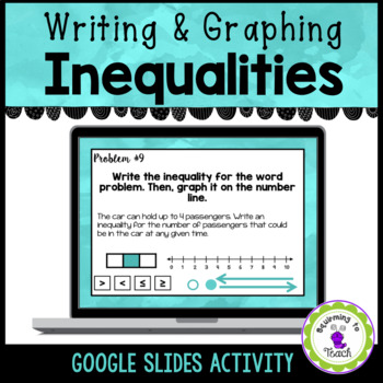 Preview of Writing & Graphing Inequalities Digital Resource