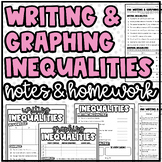 Writing & Graphing Inequalities | Notes & Homework or Practice