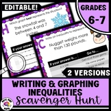 Writing & Graphing Inequalities Number Line Scavenger Hunt