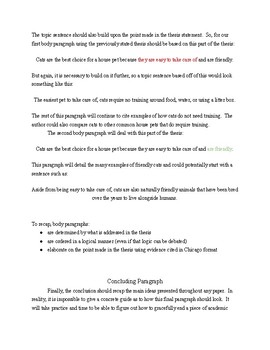 Preview of Writing Guide--One Page Papers