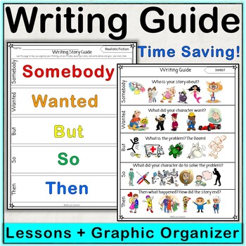 Preview of Writing Guide with Graphic Organizer - Somebody Wanted But So Then