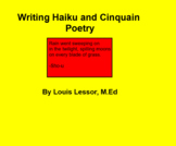Writing Haikus and Cinquains