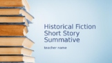 Writing Historical Fiction Summative