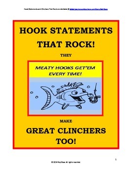 Preview of Writing: Hook Statements and Clinchers! Examples that Rock!