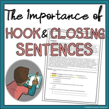Preview of Writing | How to Write Hook and Closing Sentences | 4th Grade Writing