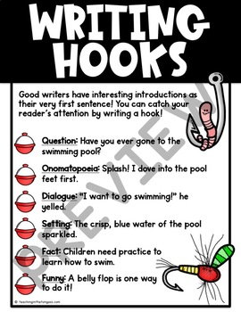 8th grade writing hooks