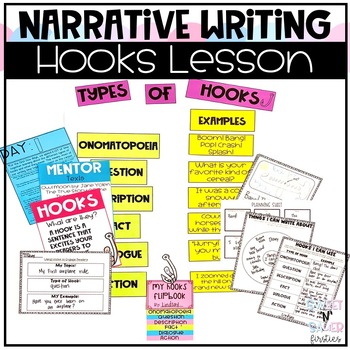 Preview of Writing Hooks and Leads for Narrative Lesson