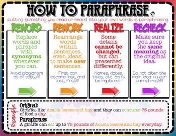 Writing How To Paraphrase Quote And Summarize English Spanish Translation In 
