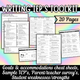 Writing IEP's Toolkit: Everything you need