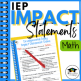 Writing Impact Statements Sentence Stems & Examples for Math