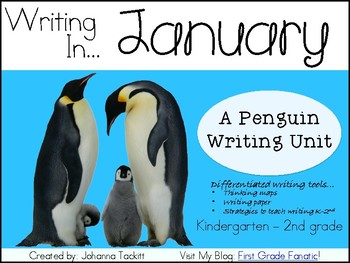 Preview of Writing In January...A Penguin Writing Unit