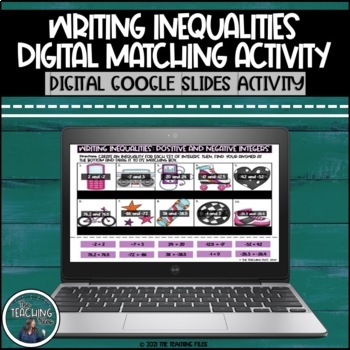 Preview of Writing Inequalities Matching Activity | Distance Learning