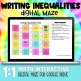 Writing Inequalities Maze Digital Practice Activity
