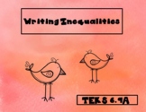 Writing Inequalities Practice - TEKS 6.9A