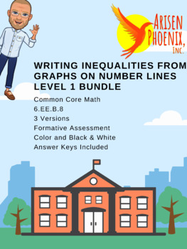 Preview of Writing Inequalities from Number Lines Level 1 6eeb8 Bundle