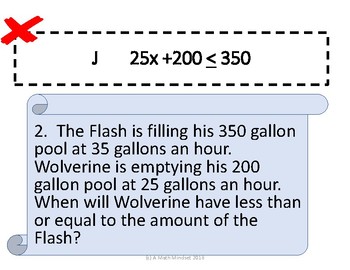 Writing Inequalities from Word Problems with variables on both sides