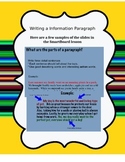 Writing Informational Paragraphs 4.W.2