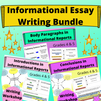 Preview of Writing Informational Reports - Essay Writing Bundle for 4th & 5th Grade