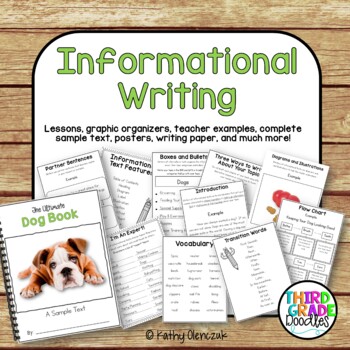 Preview of Informational Writing -- Common Core Aligned for Grades 3-5