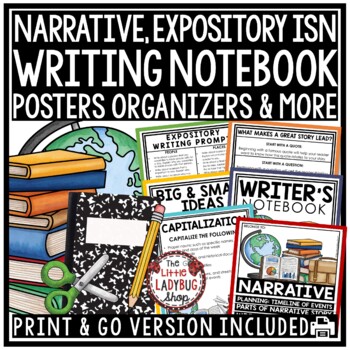 Writing Interactive Notebook: Narrative, Expository Writing, Grammar Posters