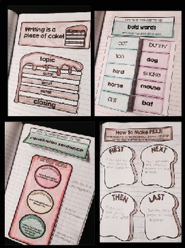 Writing Interactive Notebook - Editable-1st and 2nd by The Lesson Plan Diva