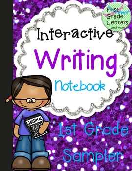 Preview of Writing Interactive Notebook for First Grade Sample