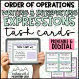 Order of Operations, Writing & Interpreting Expressions