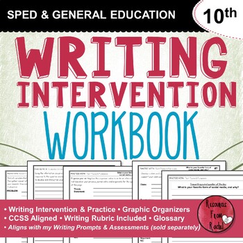 Preview of Writing Intervention Workbook - 10th grade