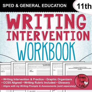 Preview of Writing Intervention Workbook - 11th grade