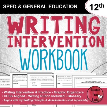 Preview of Writing Intervention Workbook - 12th grade
