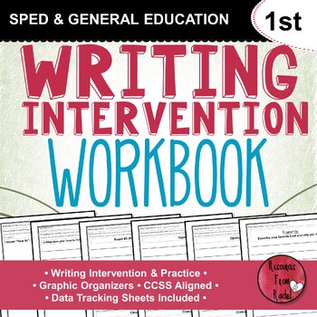 Preview of Writing Intervention Workbook - 1st grade
