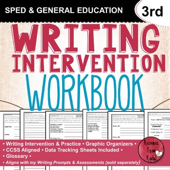 Preview of Writing Intervention Workbook - 3rd grade