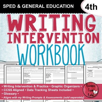 Preview of Writing Intervention Workbook - 4th grade