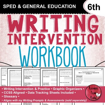 Preview of Writing Intervention Workbook - 6th grade