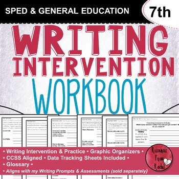 Preview of Writing Intervention Workbook - 7th grade