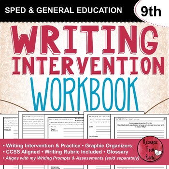 Preview of Writing Intervention Workbook - 9th grade
