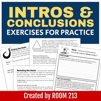 Preview of Writing Introductions & Conclusions: Exercises for Practice