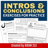 Writing Introductions & Conclusions: Exercises for Practice