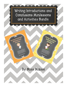 Preview of Writing Introductions and Conclusions Minilessons and Activities Bundle