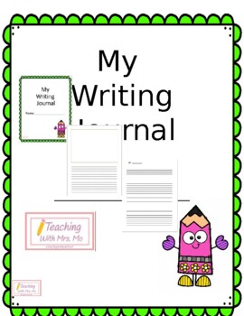 Preview of Writing Journal Booklet