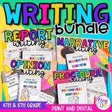 Writing Journal Bundle Narrative, Opinion, Reports, Explan