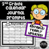 Calendar Journal Writing Prompts for a Full Year - EDITABL