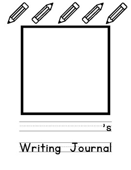 writing journal cover clip art