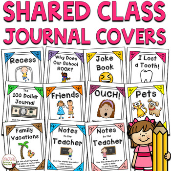 Preview of Writing Journal Covers for Shared Class Journals