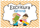 Writing Journal/Folder Label in Spanish