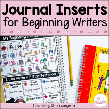 Preview of Writing Journal Inserts for Beginning Writers