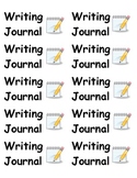 Writing Journal Labels