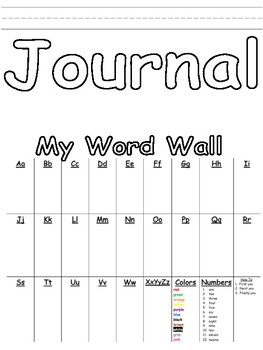 Preview of Writing Journal (Primary Grades)