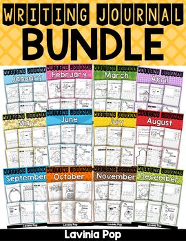 Preview of Writing Journal Prompts BUNDLE SAMPLER